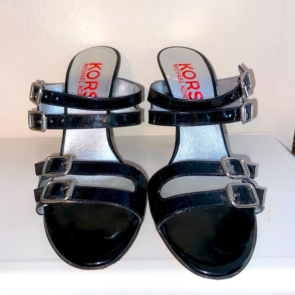Michael Kors Black Patent Leather Heels